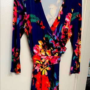 Fun & Flirty floral, ankle length dress. Size S